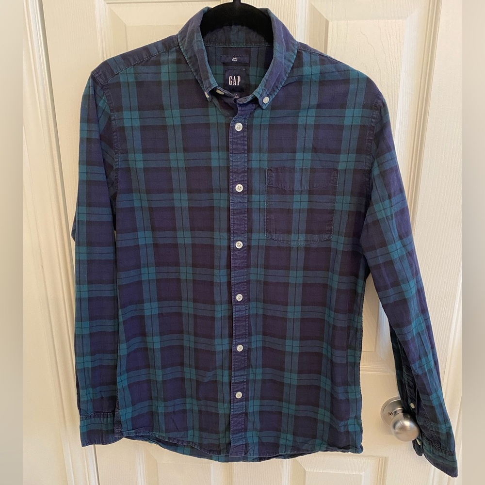 Blackwatch plaid men’s shirt size small from The Gap